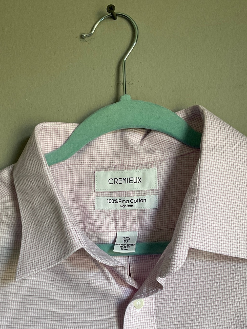 Daniel Cremieux Men's Pale Pink Dress Shirt - Classic Button Front